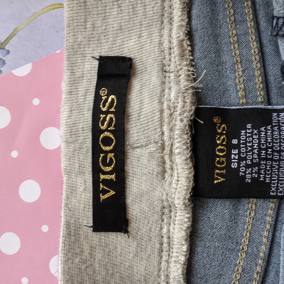 😊8, Vigoss, elastic waistband Jean shorts - Picture 5 of 5